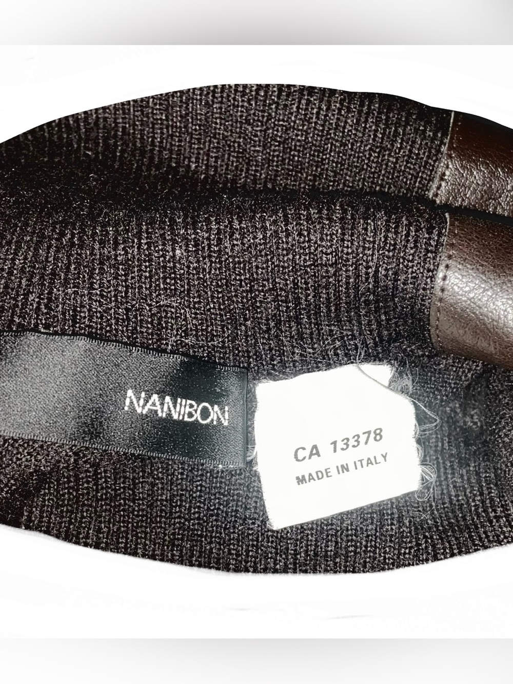 Nanibon Authentic Italian Chestnut Cashmere Mix Turtleneck Sweater - Picture 2 of 7